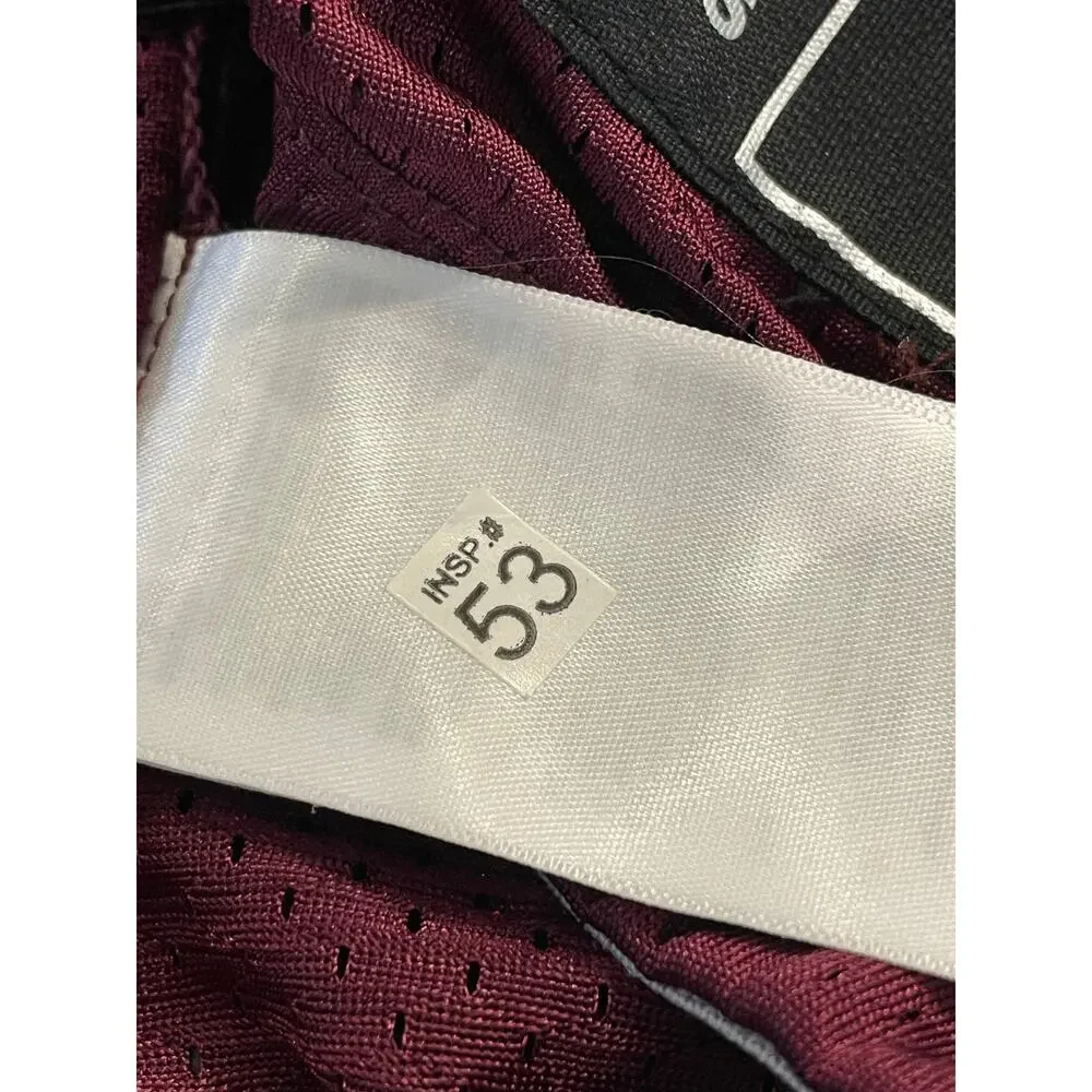 ADIDAS Techfit Hyped press coverage Maroon/White Jersey Large EUC